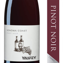 Load image into Gallery viewer, Yaufey Sonoma Coast Pinot Noir Red Wine, 750ml
